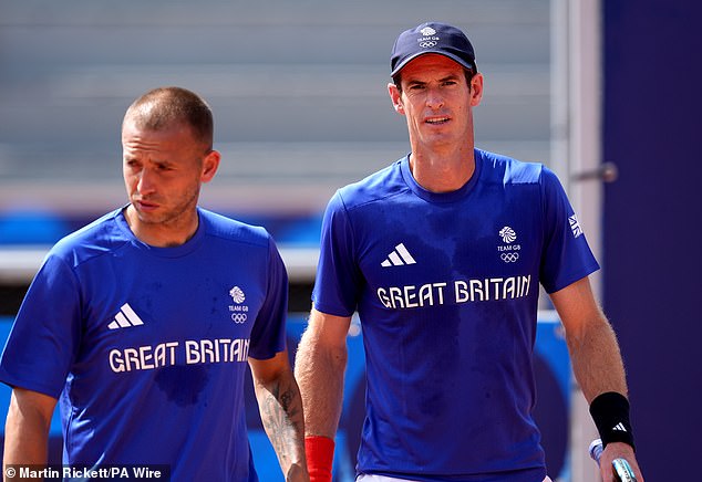 Former world number one Murray (right) will partner Dan Evans (left) at the clay-court event.