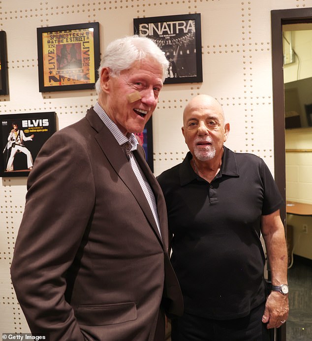 Leading the VIP guests at the sold-out show was former US President Bill Clinton.