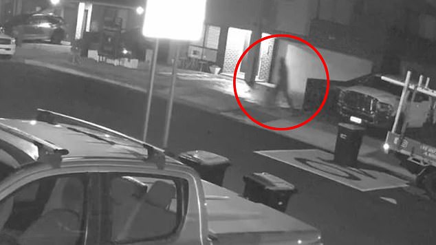 CCTV images from the scene of the terrifying incident in Austral, south-west of Sydney, on Thursday night