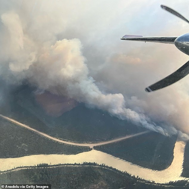 The popular tourist destination of Jasper in the Canadian province of Alberta has been hit by an inferno.