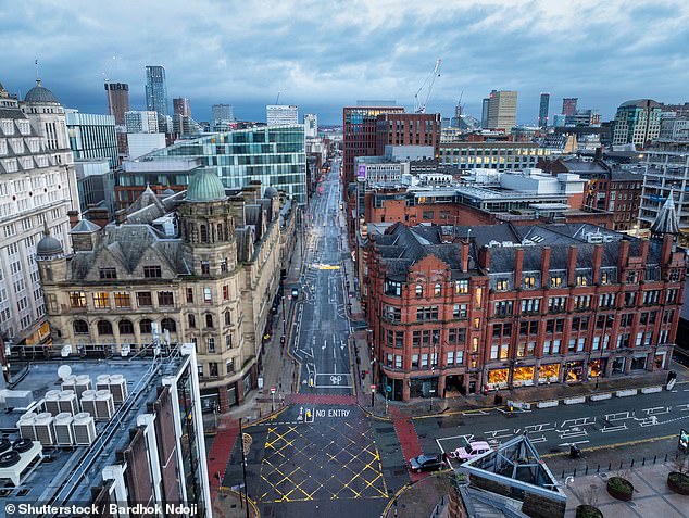 Kobie was particularly struck by the north-south difference on a trip to Manchester (above), where he says 