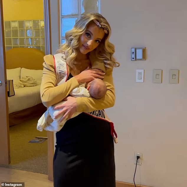 Hannah Neeleman, who headed to Las Vegas to compete in Mrs World two weeks after giving birth, has been associated with the movement of 