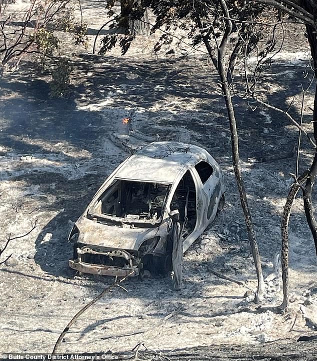 The vehicle then plunged 60 feet down an embankment, sparking a fire tornado that engulfed more than 71,000 acres of Northern California overnight and prompted mass evacuations.