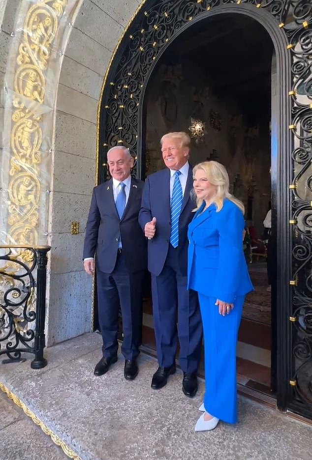 The meeting between the leaders took place at Trump's home in Florida.