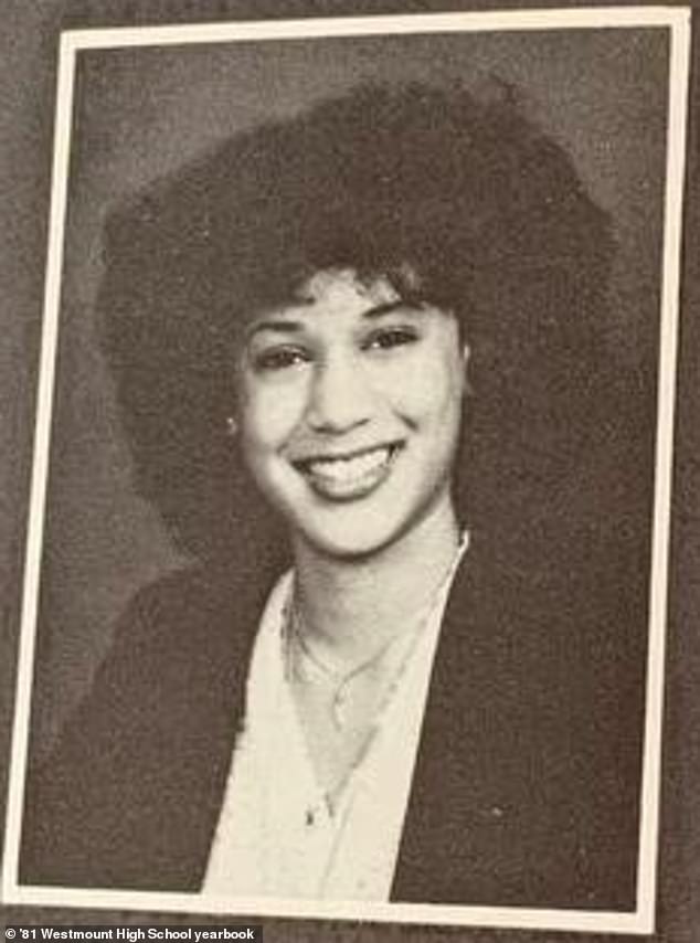 Harris appears in his 1981 high school yearbook from Westmount High School in Montreal.