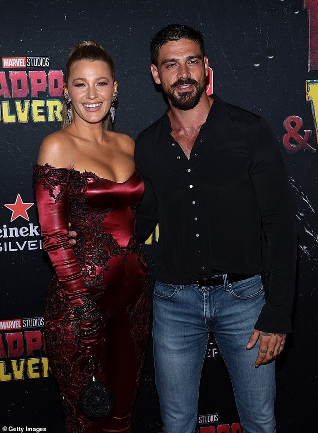 She also thanked her on-screen husband, Michele Morrone, who plays her husband in A Simple Favor 2; they were photographed together on the carpet on Monday.