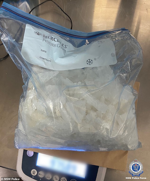 Police said Saturday that officers had previously seized two kilograms of methylamphetamine and $169,000 in cash linked to the syndicate.