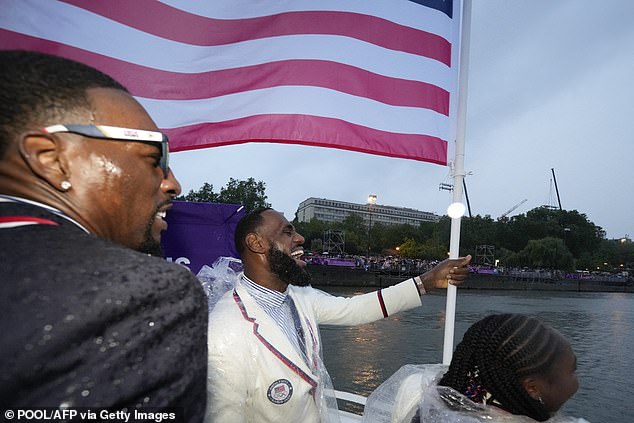 James was the flag bearer for the United States in 2024 alongside tennis superstar Coco Gauff.