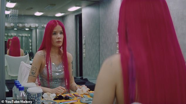 Halsey channeled Spears in the Lucky music video that was officially released on Friday, with the tune inspired by Britney's 2000 song of the same name.