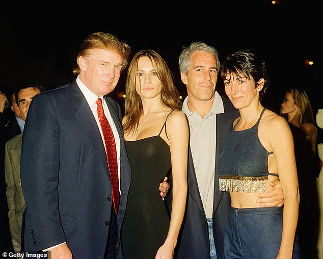 A second photograph was also included, showing an image of the Trumps at a party in February 2000 with known sex traffickers Jeffrey Epstein and Ghislaine Maxwell.