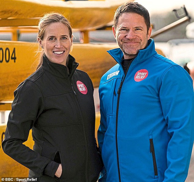 Steve is pictured with his wife, Olympic rowing champion Helen Glover, with whom he shares three children.