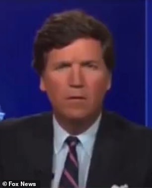 Resurrected footage shows Vance criticising childless women like Kamala Harris while speaking to Tucker Carlson (pictured) on Fox News.