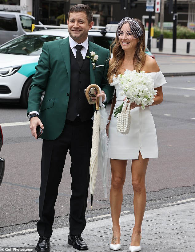 Tyrone Wood married Faye Harris at Marylebone Town Hall