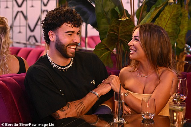 The Love Island winner was spotted on set for the first time on Friday when he joined Elma Pazar, Livvy Jay and Becks Bloomberg for dinner.