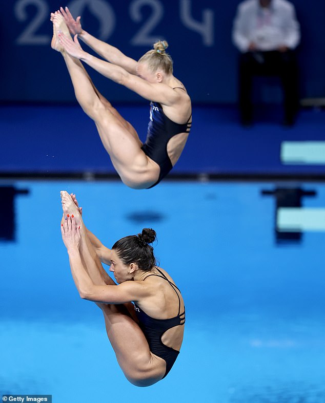 The pair won silver for their performance in the 3-meter synchronized springboard event.