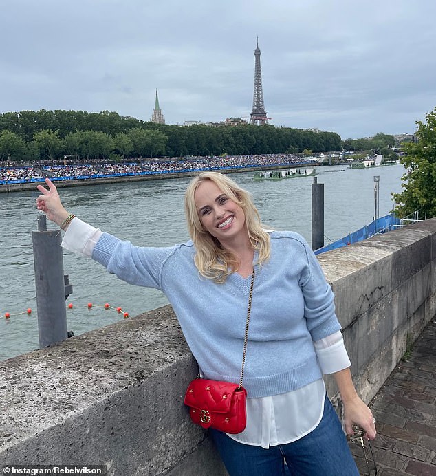 Australian actress Rebel, 44, took to Instagram on Friday to reveal she had landed in Paris for the highly anticipated sporting spectacle.