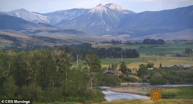 Michael Keaton has owned a 1,000-acre property (pictured) in the small town of Big Timber since the early 1990s.