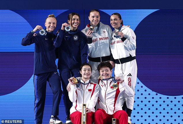 China took the gold medal while the United States finished ahead of Team Great Britain in the silver medal position.