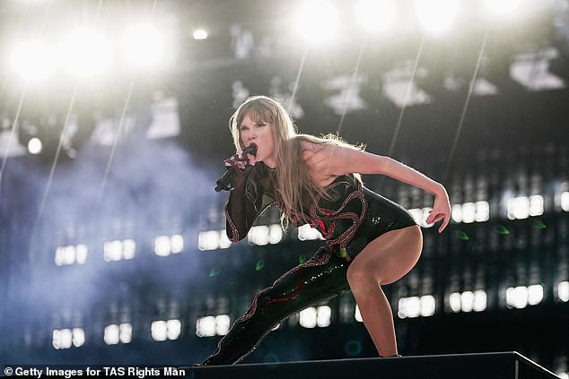 Taylor wore her snakeskin jumpsuit for her Reputation songs