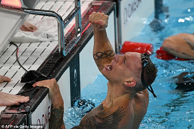 Caeleb Dressel anchored the team to victory as Snoop Dogg and his wife Meghan cheered.