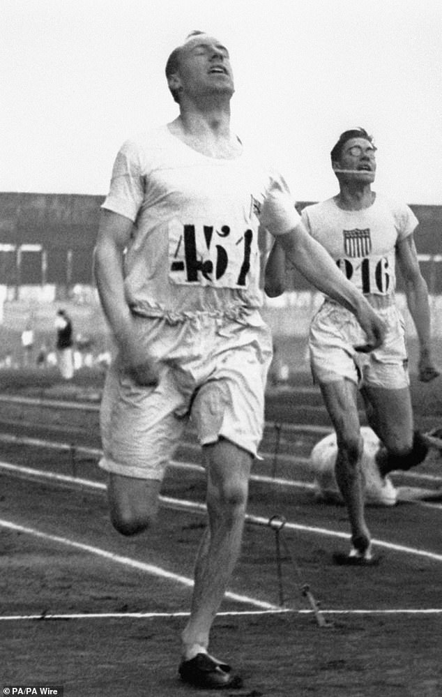 The rivalry between Eric Liddell (left) and Harold Abrahams, who won gold medals at the 1924 Paris Olympics in Yves-du-Manoir, was immortalized in the 1981 film Chariots of Fire.