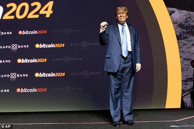 The former president even offered them a high-profile government scalp when he gave a speech at the Bitcoin 2024 conference in Nashville on Saturday.