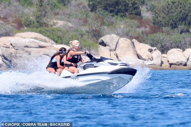 Cordeiro was seen driving a jet ski in Mediterranean waters