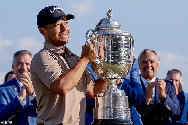 After waiting so long to win a major, Schauffele (pictured) would go on to claim the PGA Championship in May before reigning victorious at Royal Troon.