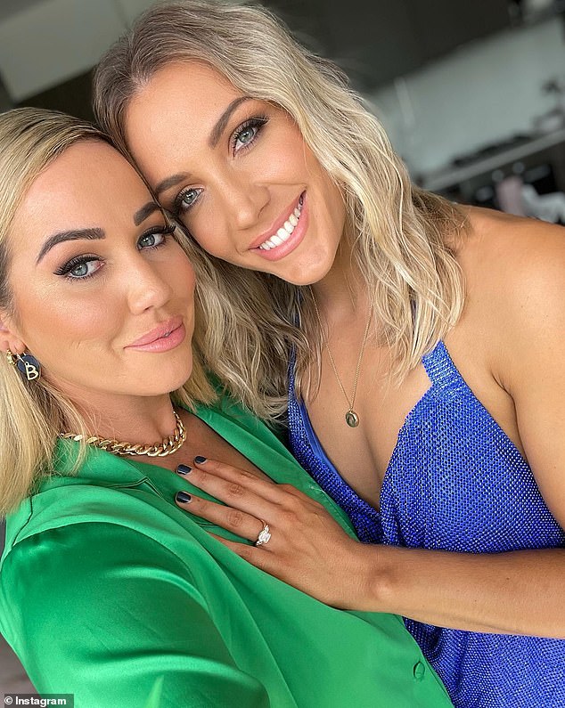 The following year, Sophie struck up another romance with WNBL star Maddie Garrick, 32 (right), and the influencer proposed to her sports partner in March 2022.