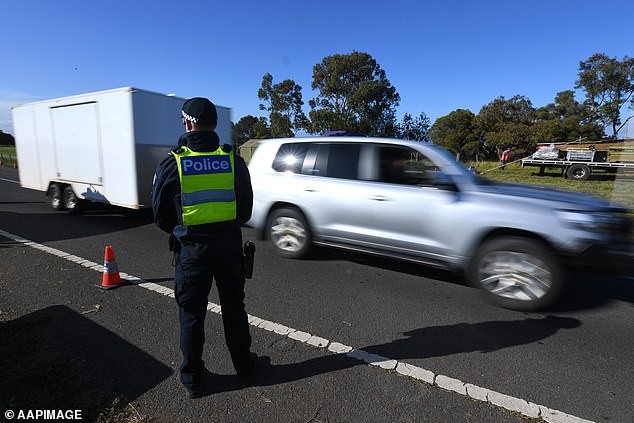 Police asked Mr Swenson where the sticker was before he pointed to the object, which was stuck to a console between the driver's seat (file image)