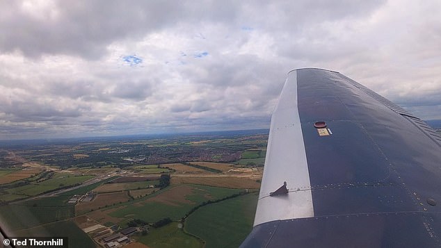 Pictured above is Brackley, where Ted went to school in the 1980s, and which now lies alongside the HS2 line (visible in the foreground).