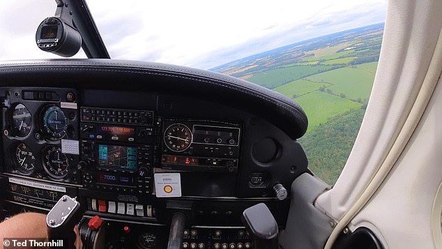 Ted writes: 'Apart from the sensitivity of the controls, I'm also amazed at how much the plane moves - it never, for a moment, stops going up and down and moving left and right.'