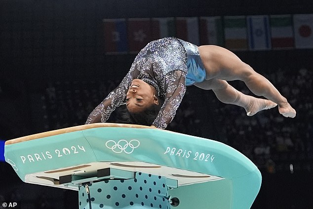 Biles performed an incredibly complex floor exercise and was rewarded with a score of 14.6.