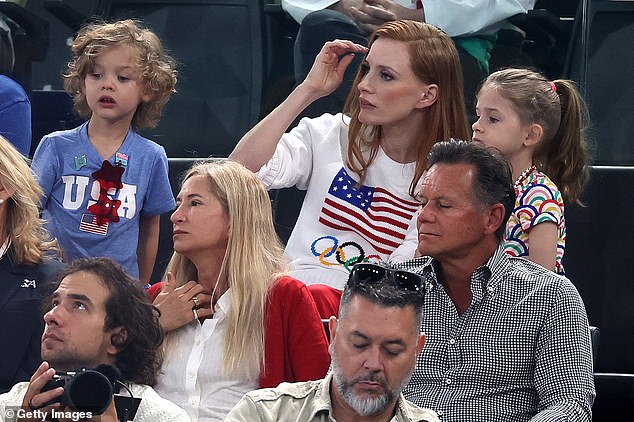 She seemed thrilled to see sporting legend Simone Biles return to the Olympic stage again after her turmoil in Tokyo four years ago.