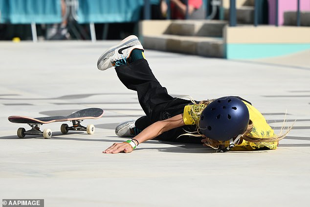 Covell crashed in both races and was unable to perform two of his best tricks.