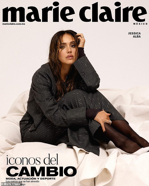 Last Friday, Alba spoke about the benefits of therapy for mental health in her new Marie Claire Mexico cover story: 'It helped me give my feelings a stage to be and exist without them consuming me completely.'