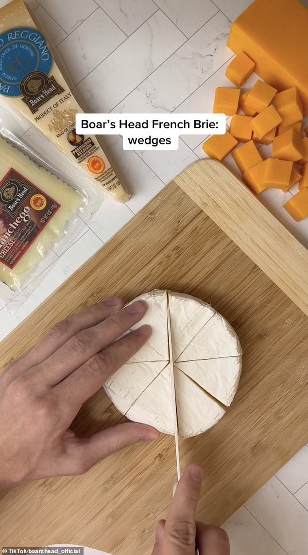 In a post on their TikTok account, which has more than 47,000 followers, they demonstrated how to cut various types of cheese in a more suitable way if you share a board with other people.