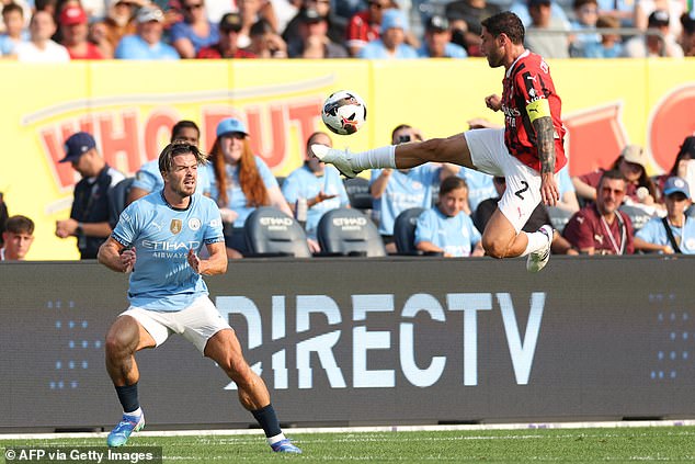 City suffered a 3-2 defeat to AC Milan as they continued their pre-season preparations.