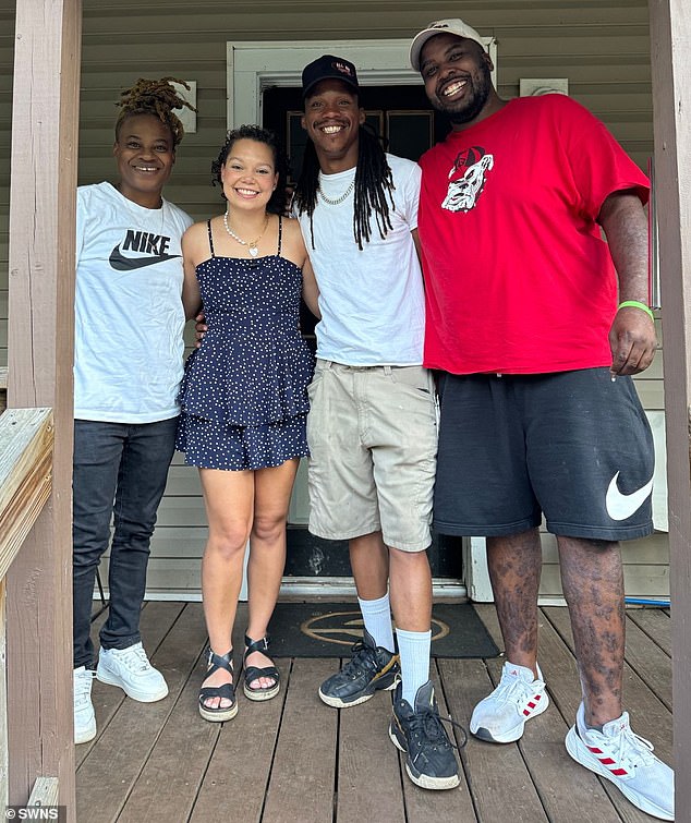 That all changed in 2020 when her half-sister on her mother's side reached out and told her the tragic news that her mother had passed away in 2018 (seen with her biological family).