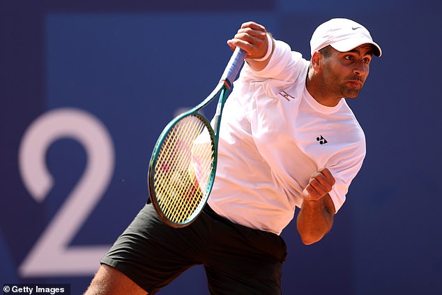 Benjamin Hassan became the first Lebanese player to win a match at an Olympic tennis event.