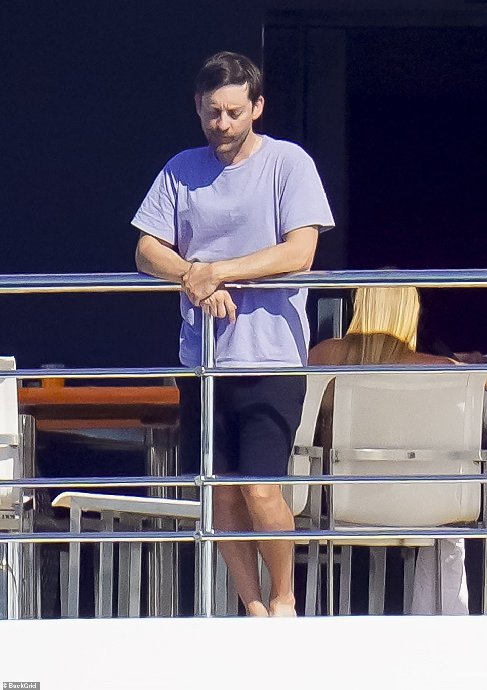 1722222363 894 Tobey Maguire 49 enjoys a luxury yacht holiday with a