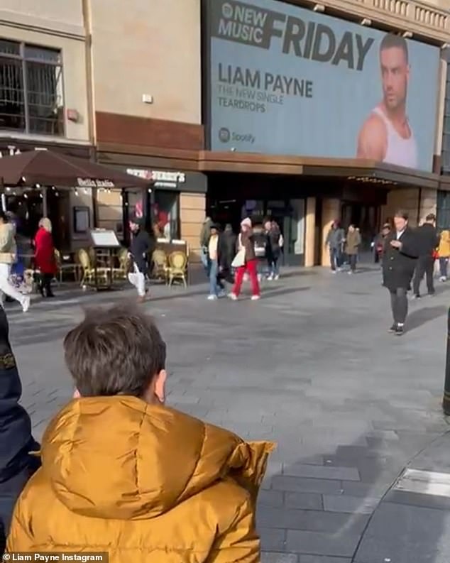 Earlier this year, Bear's dad Liam, 30, posted a rare snap of his son on Instagram, hiding his face as he showed the little boy a billboard in Leicester Square advertising his new single.