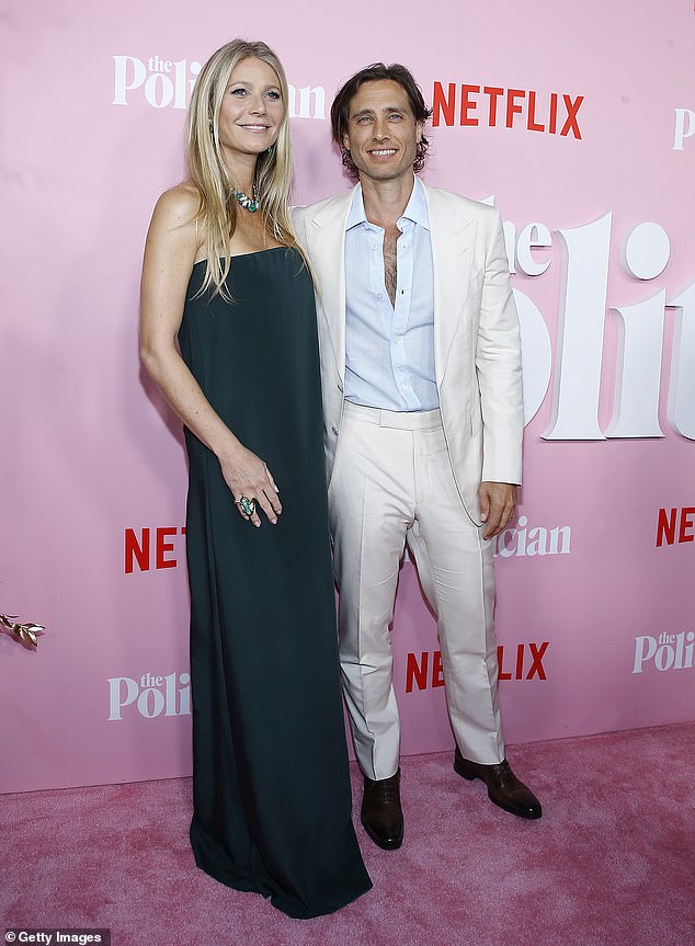 She married writer and producer Brad, 53, in 2018 after meeting on the set of Glee, which he co-created with Ryan Murphy (pictured together in 2019).