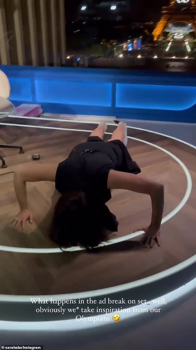 The Today star dropped to the floor during a commercial break to show how many reps she could do of the exercise.