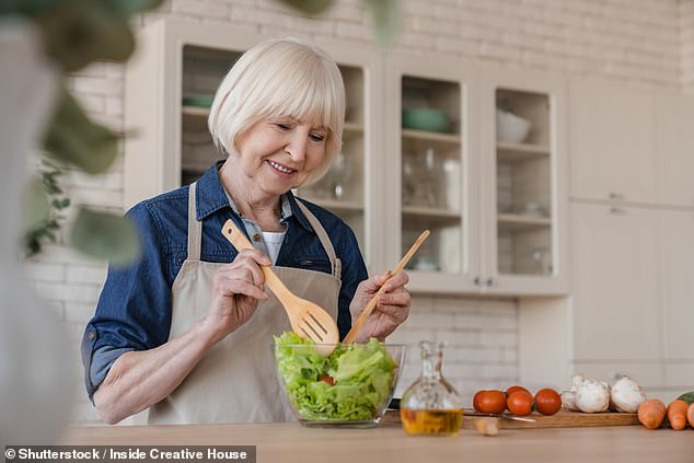 Professor Sanders says older vegans are more likely to suffer from muscle loss, low bone density and neurological disorders (file image)