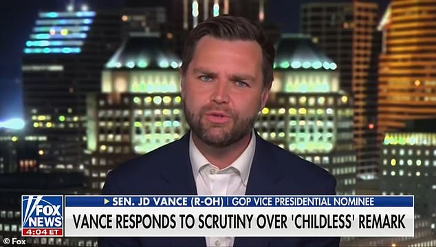 JD Vance appeared on Fox News where he reaffirmed his claims about the 