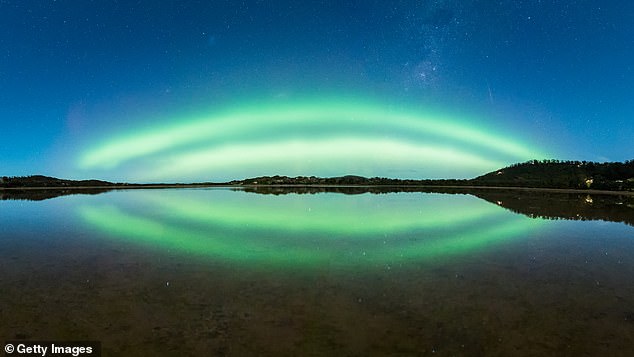 It is unclear exactly what time the solar storm will hit Australia, and the likelihood of seeing an aurora is 