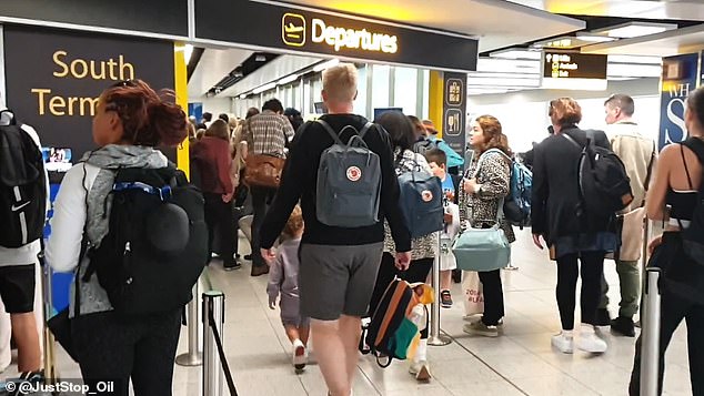 In early July, creditors voted to liquidate budget airline Bonza. Pictured are passengers at Sydney Airport