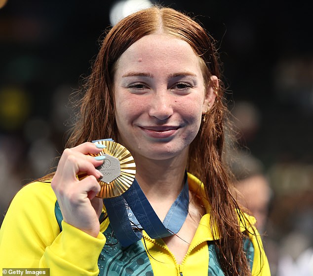 Australia has now won more gold medals than the United States, but you wouldn't know it from the tallies kept by the American media (pictured, Australian swimming star Molly O'Callaghan after winning the 200m freestyle final).