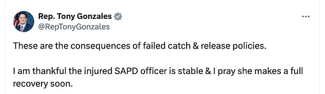 Following Chacón-Gutierrez's death, Texas Congressman Tony Gonzales said: “These are the consequences of failed capture-and-release policies.”